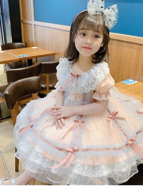 美斯歌丽女公主裙夏季甜美洋气