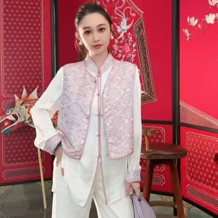 满分桑蚕丝壮锦马甲H25323 非遗·壮锦