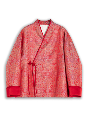 【李艺佳Joy】【红八达】新中式国风满分桑蚕丝宋锦外套H25515