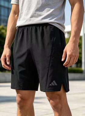 Adidas/阿迪达斯 男子跑步健身训练 五分裤 运动梭织短裤IK9723
