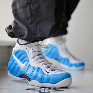 Nike/耐克FoampositePro北卡泡高帮篮球鞋男女同款蓝白HF0794-400