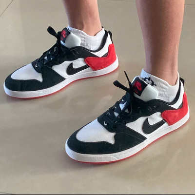 耐克SB男女同款黑白红儿童板鞋