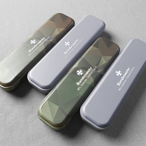 德国进口马口铁野营文具餐具盒