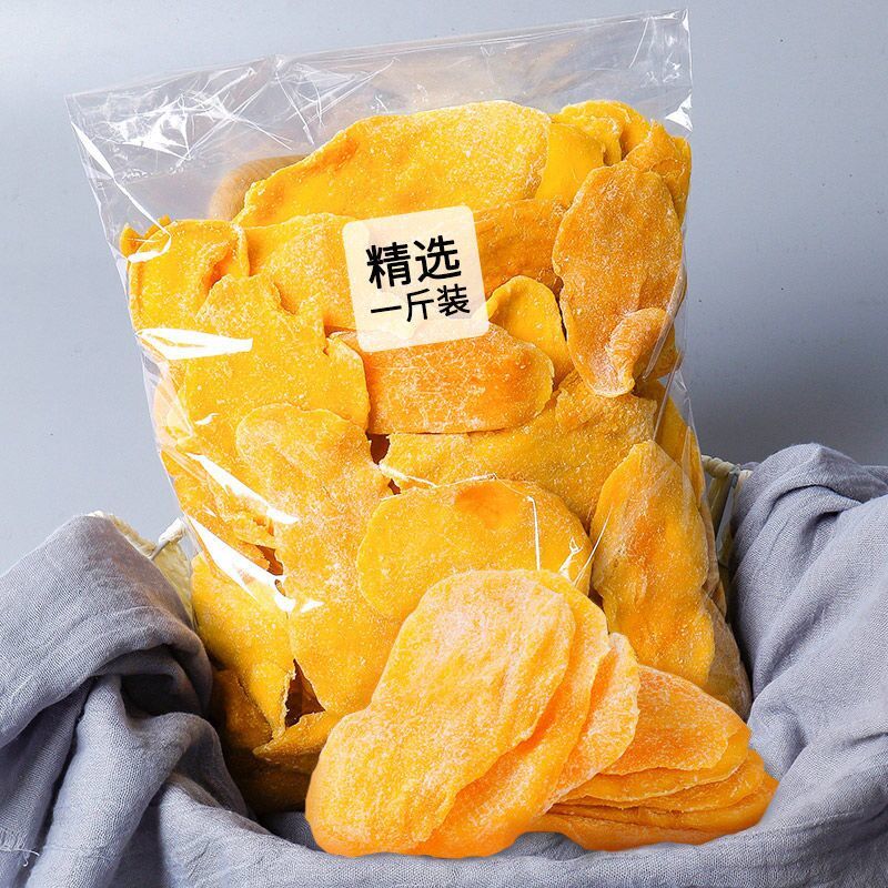 泰国风味厚切芒果干500g一斤批发散装水果干果脯蜜饯小吃解馋零食