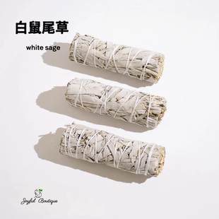 加州进口白鼠尾草white sage净化冥想缓解香薰圣木雪松水晶消磁