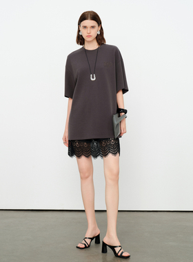 婉甸2026夏季新品原灰色两件连衣裙1252N31GS4