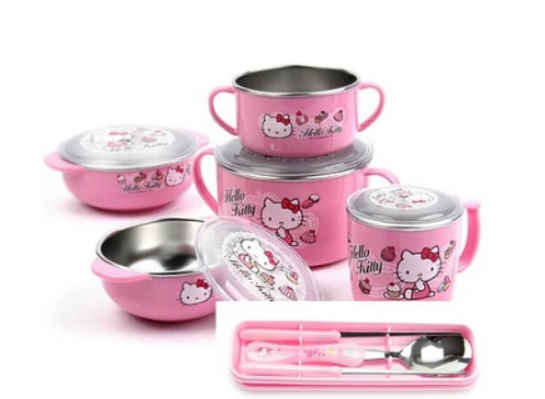 韩国进口/大小汤碗/儿童hello kitty 凯蒂猫 韩国进口/小碗/儿童