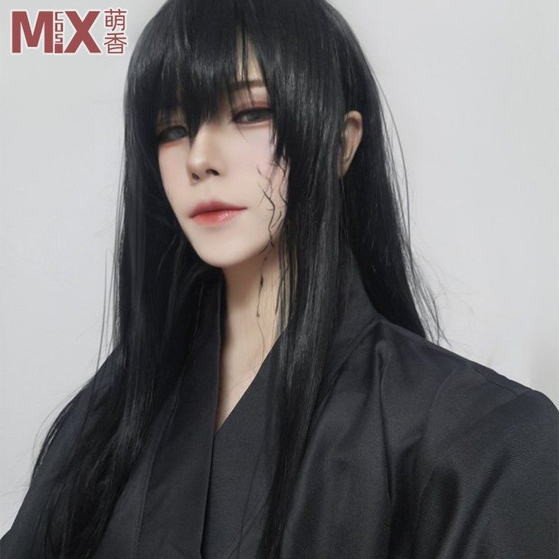 萌香家魔道同人温宁散发 披发黑色祖师已刘海好修剪cos假发现货|msdalam kategori mod main/animasi/Zhou Bian/cos/permainan papan, kostum cosplay/props/perkhidmatan, aksesori COSPLAY/props/pakaian anak patung - dari Buy2taobao.com untuk memberikan perkhidmatan ejen Taobao profesional membeli