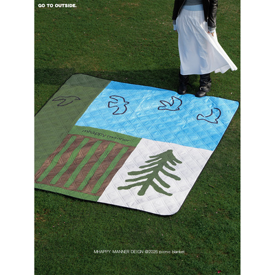 原创露营野餐户外防潮垫