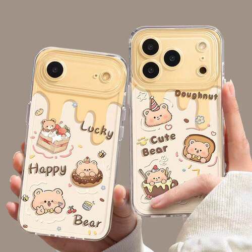 可爱蛋糕小熊硅胶苹果可爱iPhone