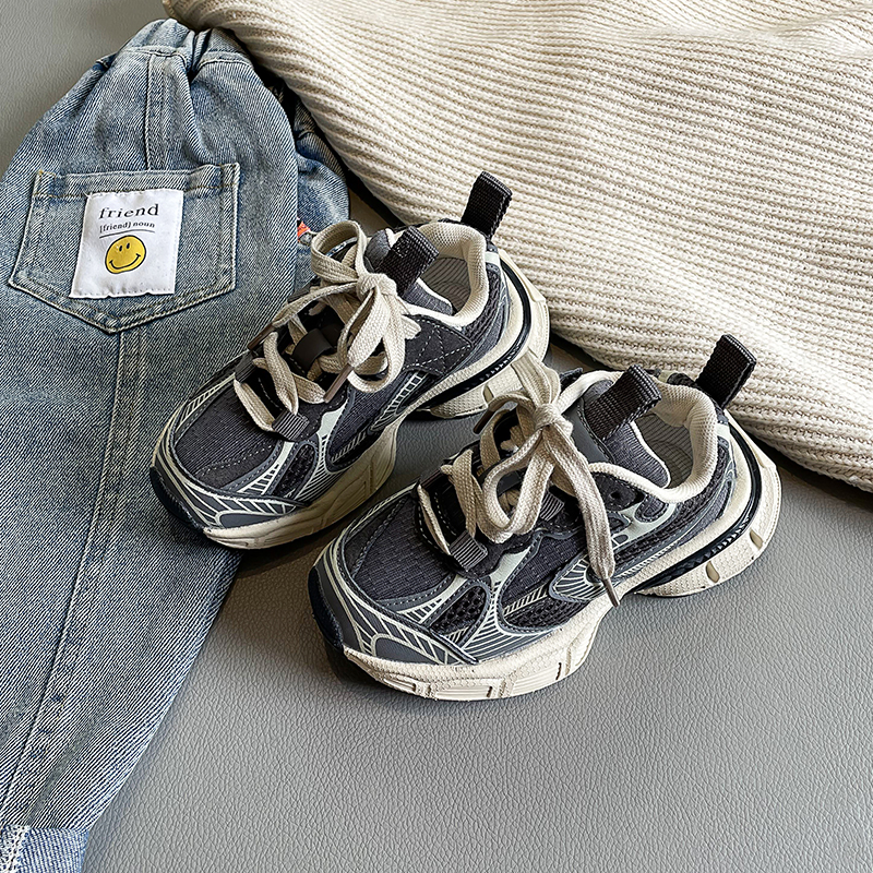 正品儿童运动鞋秋季网女童老爹鞋