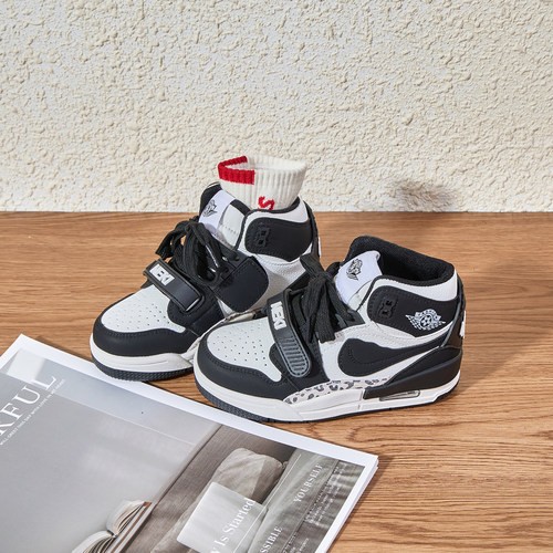 儿童高帮板鞋秋季新款男女童运动