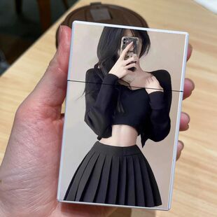创意烟盒塑料款抗压防潮按压自动弹开款整盒装高清美女系列款礼物