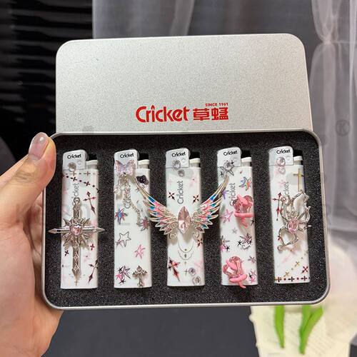 爆款Cricket草蜢一次性打火机正品月光绮梦明火打火机送男友礼物