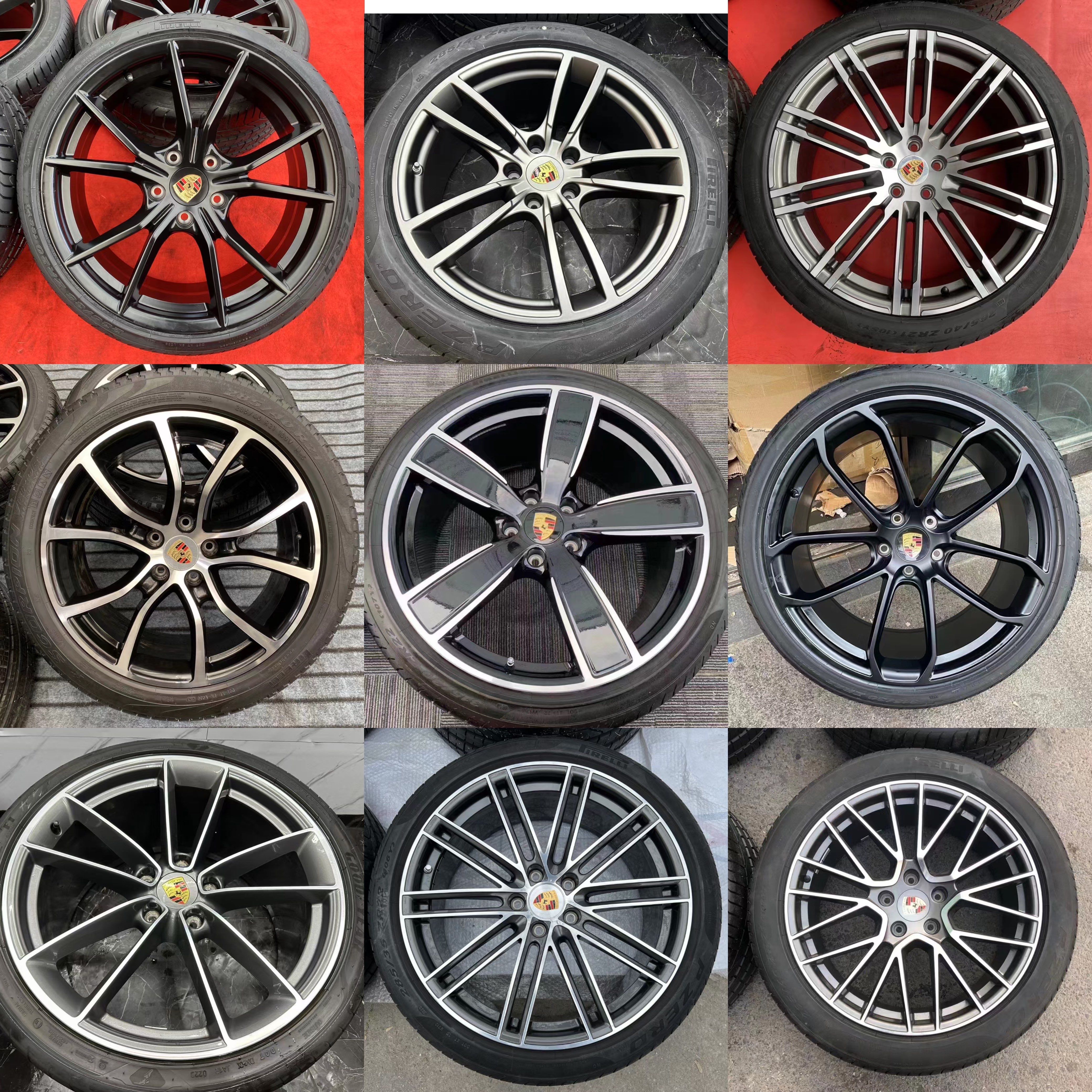 保时捷轮毂轮胎保时捷卡宴2021