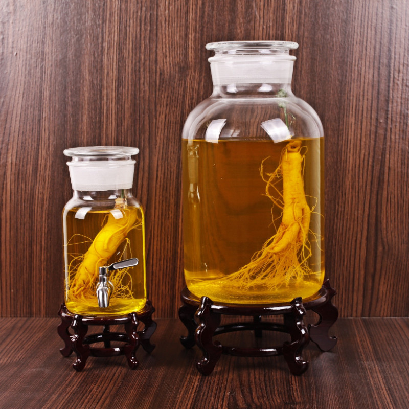 加厚玻璃泡酒瓶带龙头3斤5斤10斤专用酒瓶大容量30斤40斤坛子包邮