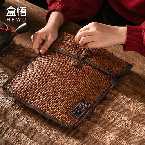 盒悟福鼎白茶普洱纸编茶饼袋