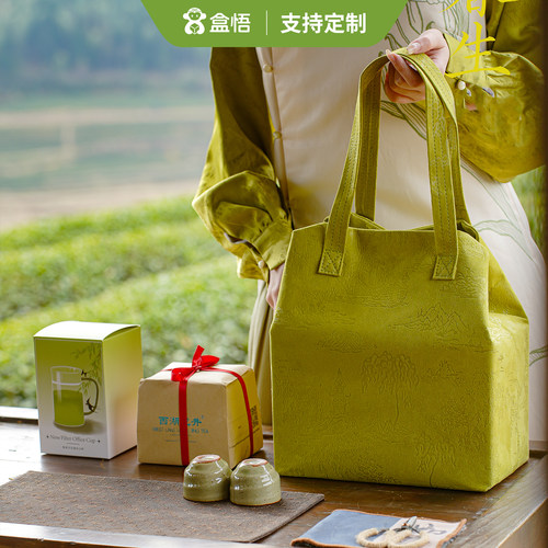 龙井方包茶叶包装半斤250g装