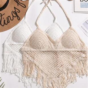 上衣泳装 时尚 文胸系带女装 刺绣短款 波西米亚民族风 泳衣性感夏季