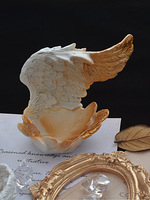 丘比特之心恶魔之翼天使翅膀美甲钻展示道具摆拍居家摆件工艺品