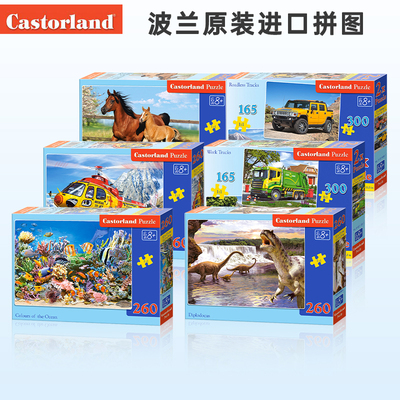 波兰进口儿童拼图小跑车益智玩具