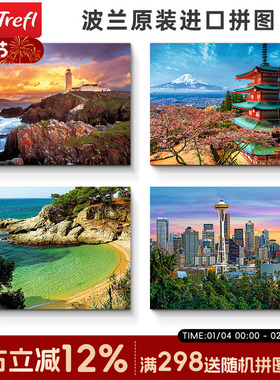 trefl波兰进口成人拼图西雅图地标建筑1500片益智玩具礼物高难度