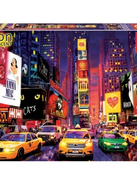 现货 EDUCA 进口拼图 新款纽约时代广场 夜光1000片成人减压礼物
