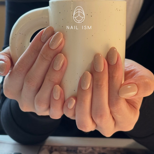 【NAILISM 气质纯色】藕粉裸色气质高级日常短甲欧美老钱甲片
