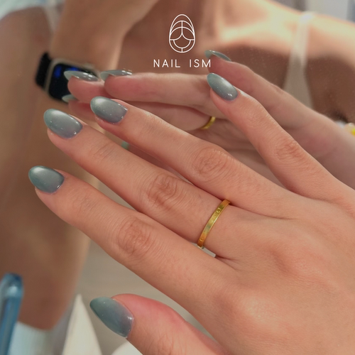 【NAILISM 猫眼系列】果冻蓝猫眼奶蓝简约显白氛围感气质穿戴甲