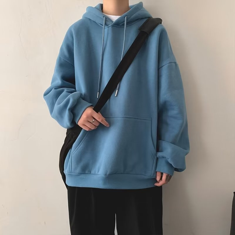 oversize卫衣男春秋款潮流美式港风ins潮牌宽松秋季连帽高街外套