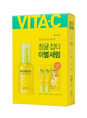 韩国goodal果达儿青橘精华套 VC面部淡化黑色素斑点痘印美颜白亮