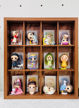 泡泡玛特nyota展示盒四季时序盲盒手办收纳相框摆件可挂墙防尘柜