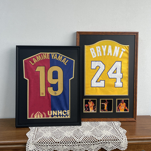 球衣裱框足球篮球网球T恤签名球衣装裱展示相框定制无损装裱画框