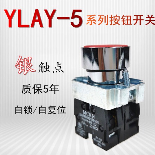 YLAY5-BE101C-BE102C平头按钮启动开关代替ZB2-BE101C-BE102C银点
