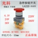 LA22D 220V 改进款 Y090 光科 24V LAY37 急停带灯按钮开关 380V
