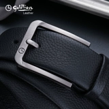 Модный ремень, кожаная пряжка, штаны, из натуральной кожи, воловья кожа, простой и элегантный дизайн, легкий роскошный стиль