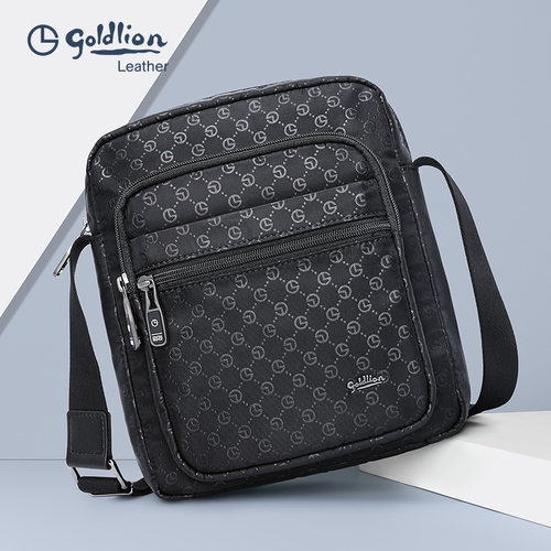 金利来男包新款单肩斜挎包商务休闲时尚潮流小背包男款手提小方包