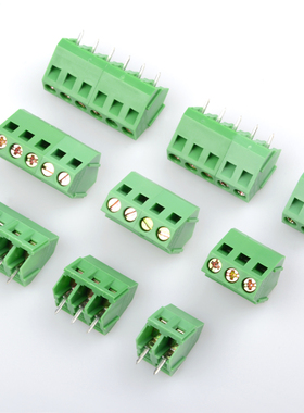 KF103 2P 3P 间距5.0MM 螺钉式 PCB接线端子 可拼接 300V/10A
