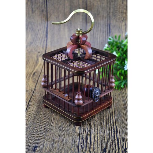 乌木红木蝈蝈笼子手工制作爬虫鸣