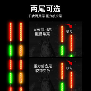 大浮鱼王夜感两重力应电子用漂纳米鱼漂敏电日池夜光漂野钓灵漂