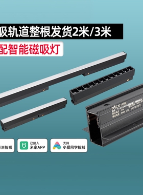 雷士照明磁吸轨道灯无主灯嵌入式客厅套装原装正品加厚T4-20线下