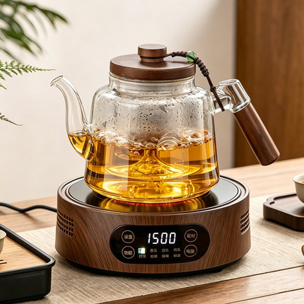 玻璃煮茶壶2026新款加厚大容量烧水泡茶壶煮茶器电陶炉养生壶套装