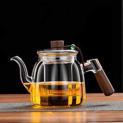 加厚耐高温玻璃煮茶壶