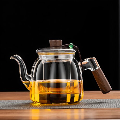 加厚耐高温玻璃煮茶壶