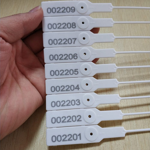 一次性封条 防伪防调包签封 塑料标牌封条 扎带 吊牌线282MM100条