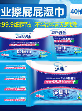 擦屁屁10包湿厕纸实惠便携抑菌