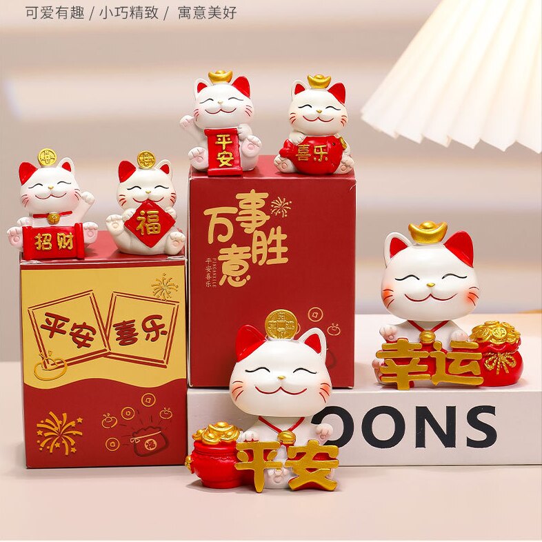 可爱招财猫摆件乔迁新居礼物