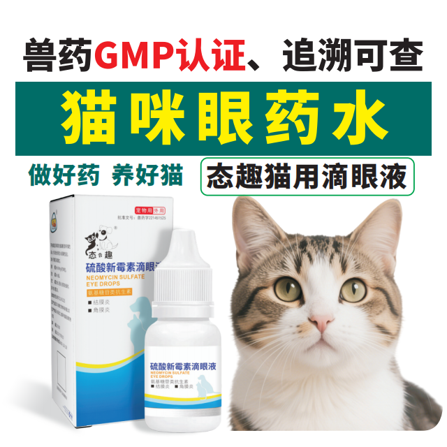 态趣猫咪眼药水猫用滴眼液猫咪结膜炎角膜炎眼睛发炎