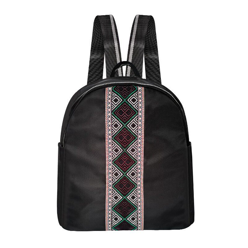 2026双肩包女背包新款刺绣潮津布绣花双肩包女士旅行小包妈妈包