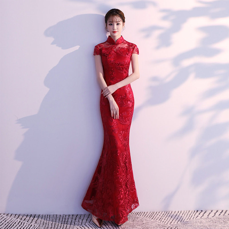敬酒服新娘结婚旗袍女2026新款婚礼回门春季红色中式改良旗袍礼仪